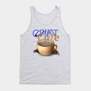 Chat Cafe. Tank Top